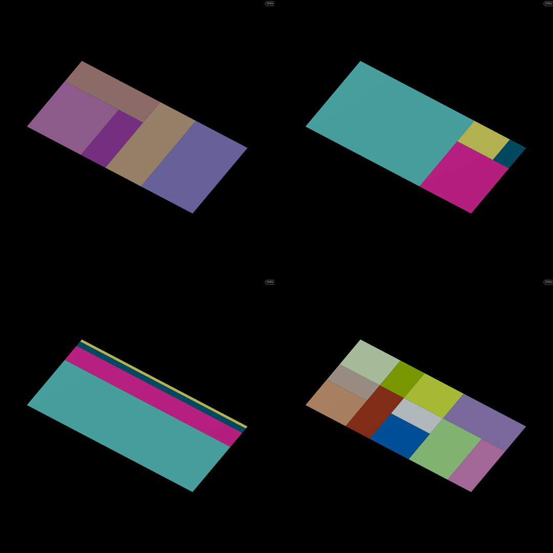Scribe Wrapper Bisect contact sheet showing axis mode and repeat scope variations